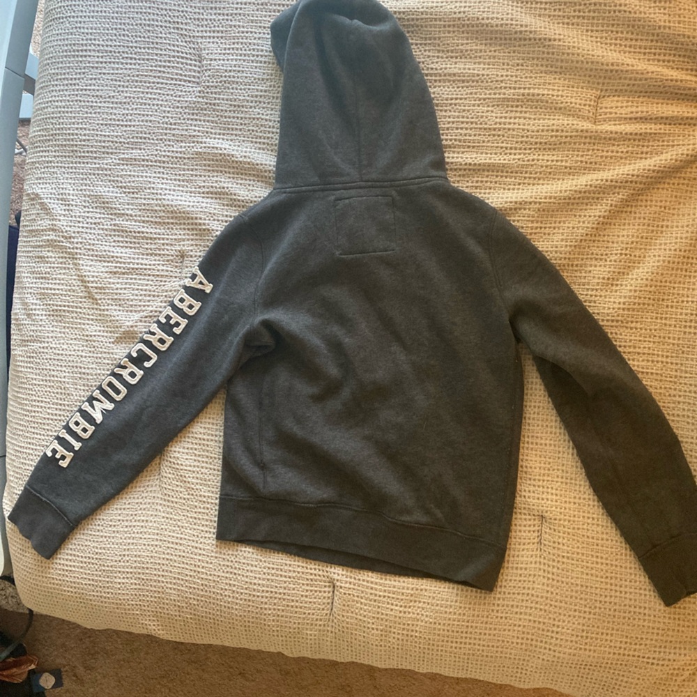 Large Abercrombie & Fitch Gray Hoodie - Picture 2 of 3